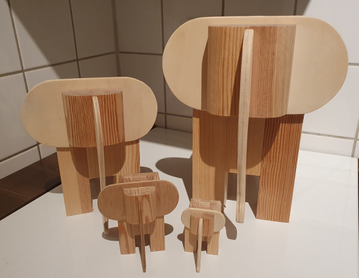 Holz-Elefant